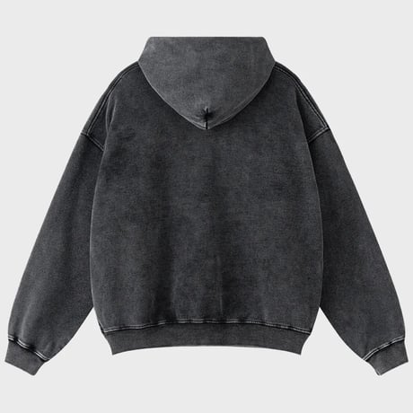 SAINT PAIN/Metal Logo wash hoodie