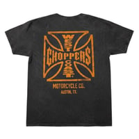 West Coast Choppers/ W.C.C Logo Tshirts "Wash Black"