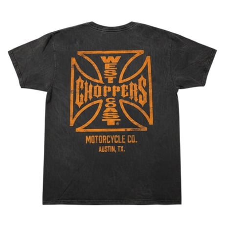 West Coast Choppers/ W.C.C Logo Tshirts "Wash Black"