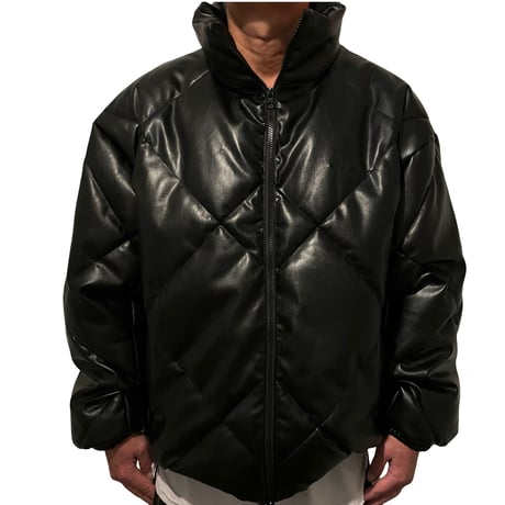 SAINT PAIN/Leather Puffer JACKET