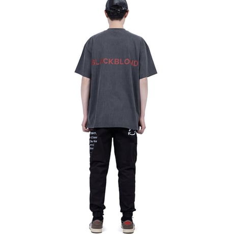 BLACK BLOND/SMILE CARGO PANTS