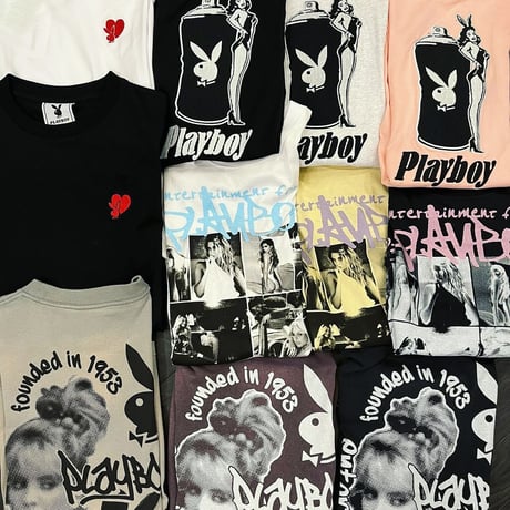 Playboy/Washed Tshirts "BROWN"