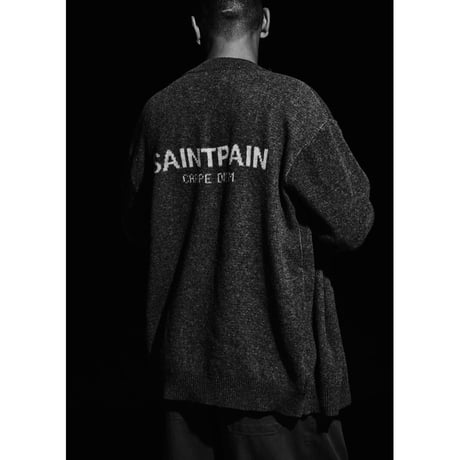 SAINT PAIN/LOGO Knit  cardigan