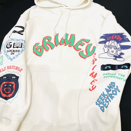 GRMY/Destroy Hoodie "WHITE"