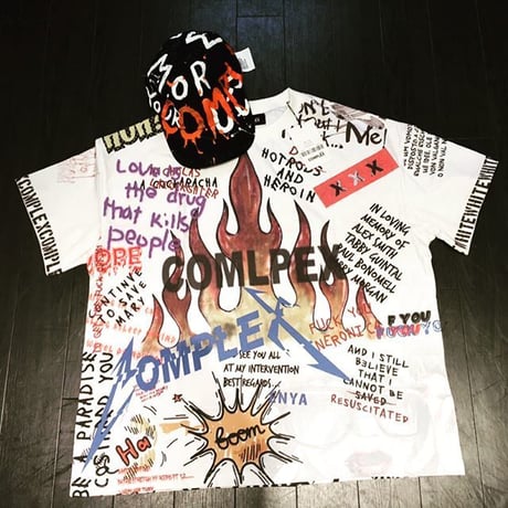 White Complex/Flame BOX Tee