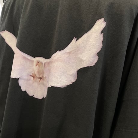 YEEZY GAP by BALENCIAGA / CROP DOVE NO SEAM TEE  "WASH BLACK"