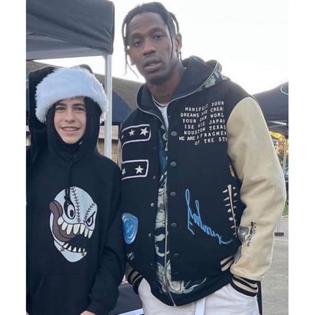 Travis Scott ✖︎  Fragment design /Skelton graffiti Zip Up Hoodie