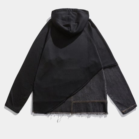 Mismatch NYC/Oversized denim custom  Hoodie