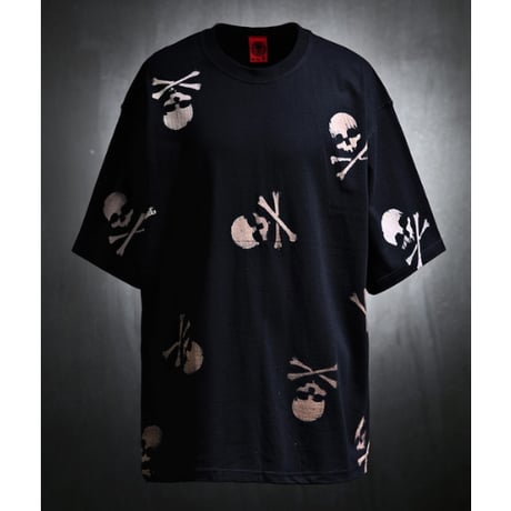 By The R/ Skull Cotton Tshirts BLACK