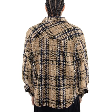 EPTM/Tweed Heavy Flannel shirt KHAKI