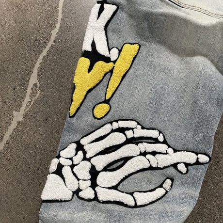 LIFTED UNCHORS/PUFF Print DENIM
