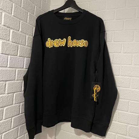 Drew House/LOGO Crewneck Sweatshirts "BLACK"