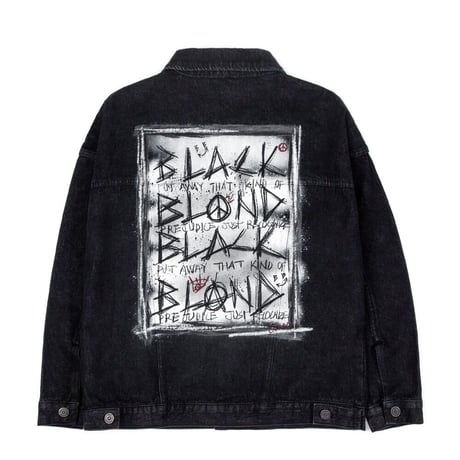 BLACK BLOND/DISORDER  DENIM JACKET