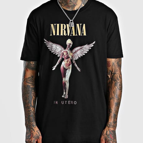 NIRVANA/Official Tshirts  "BLACK”