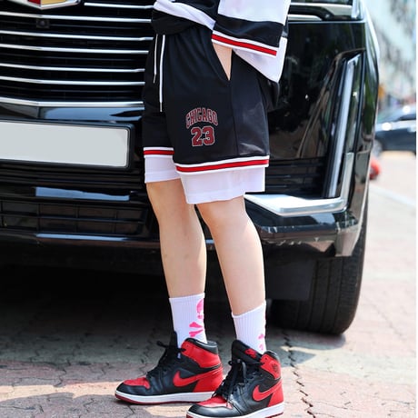 By The R/ chicago mesh Set UP (Tops&Shorts) "BLACK"