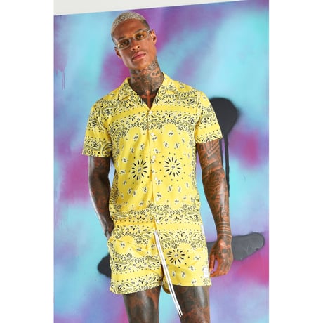 BOOHOO × Migos /BANDANA Set Up　YELLOW
