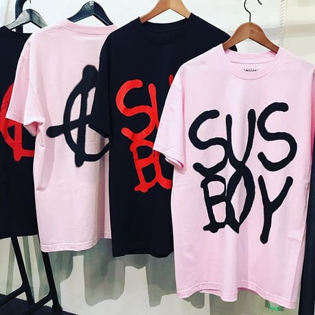SUS BOY/LOGO Anarchy Tshirts  PINK