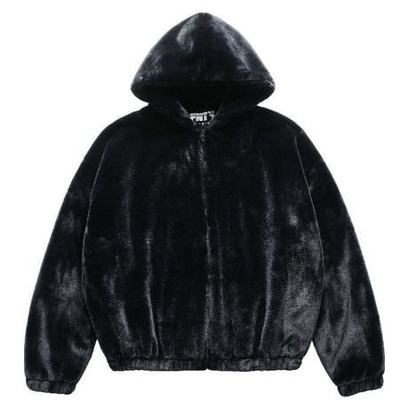 FNTY/FUR Hoodie Jacket BLACK