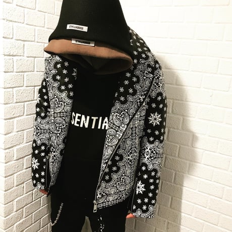 BOOHOO /BANDANA Biker Jacket