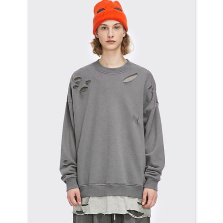 WOSS.official/layered Tee  Crewneck
