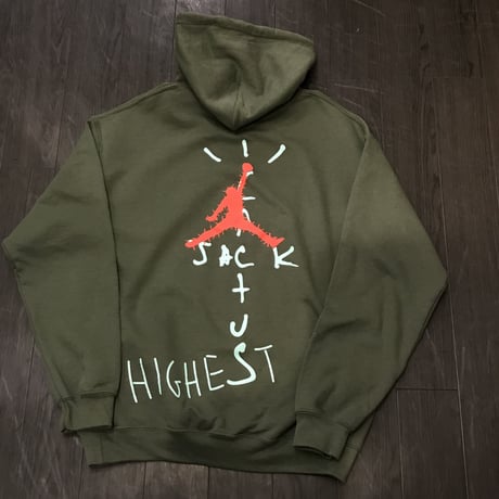 Nike × Travis Scott /Cactus Jack JORDAN Hoodie "OLIVE"