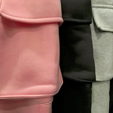 Mismatch NYC/flare sweat pants  PINK