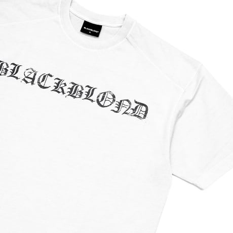 BLACK BLOND/Old English Logo Tee WHITE