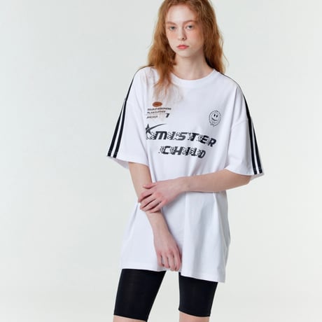 MISTERCHILD/Uniform Mesh Tshirts "WHITE"