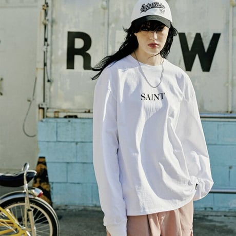SAINT PAIN/GRACE LongSleeve Tee WHITE