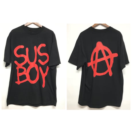 SUS BOY/LOGO Anarchy Tshirts  BLACK
