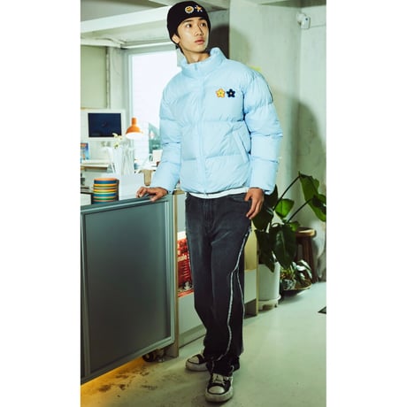 MISTER CHILD/Flower Puffer Jacket "BLUE"