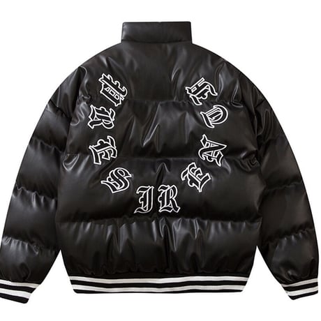 WOSS.official/PU LETHER Puffer jacket