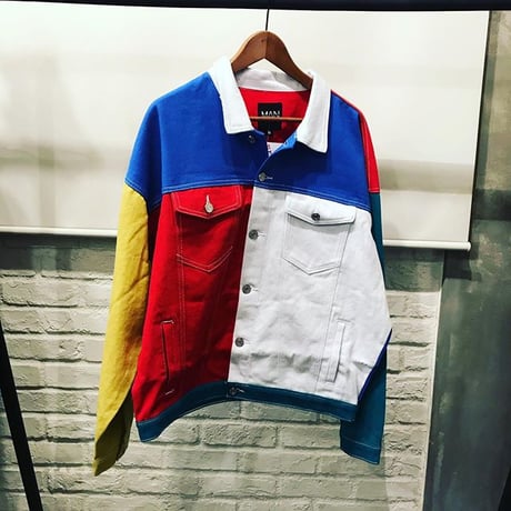 BOOHOO /COLOUR BLOCK Denim Jacket