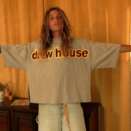 Drew House/Logo Boxy Tee GRAY