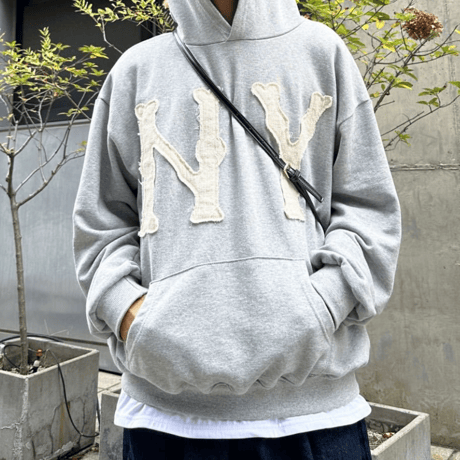 3.14π / BONE NY Hoodie "GRAY"