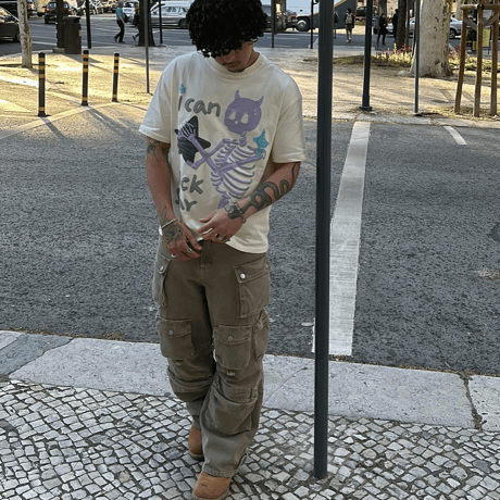Mismatch NYC/POP ART Puff Tee  "CREAM"