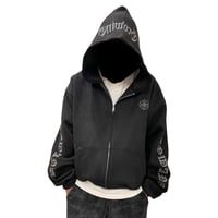 ByTheR/ Suede Short Zip Hoodie
