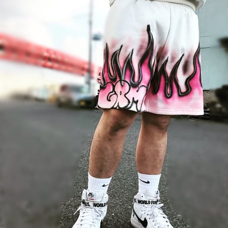 GRMY×Shirts King Phade/Flame Art  Shorts