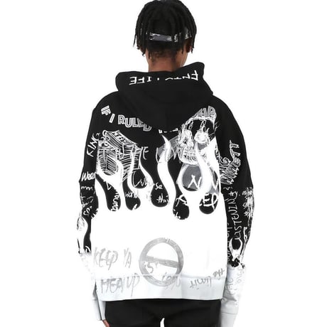 FNTY/Flying FLAME Hoodie "BLACK"