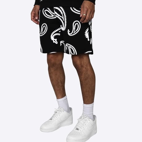 EPTM/BANDANA PUFFY  SHORTS "BLACK"