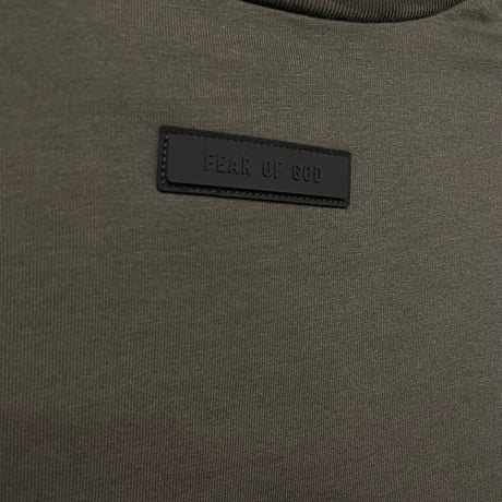 ESSENTIALS  fear of god /Vneck Logo Tshirt  "Off Black "