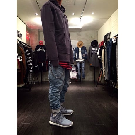 Reason Clothing Newyork/Dameged フーディー・  vintage ブラック