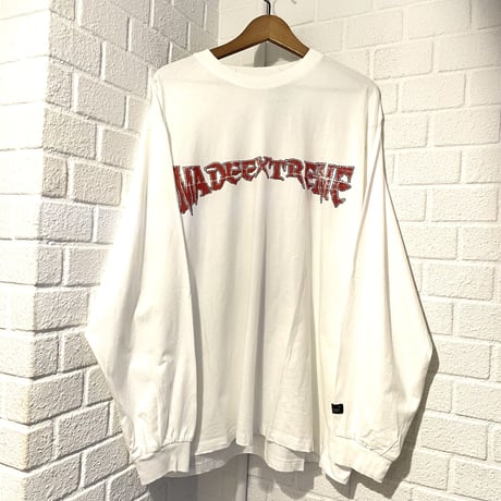 Mismatch NYC/Washed cross Longsleeve Tee WHITE