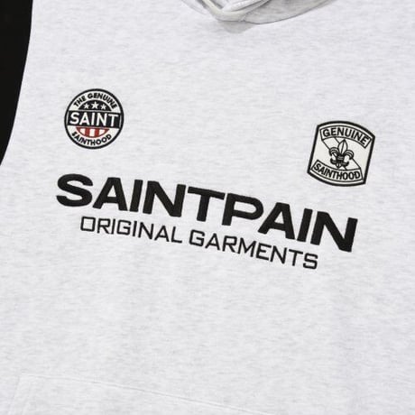 SAINT PAIN/Saint Club Varsity Hoodie "GRAY"