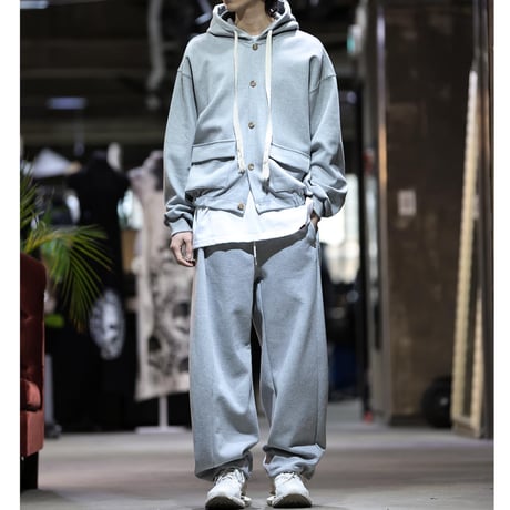 By The R/ Button Up Hoodie  "GRAY"