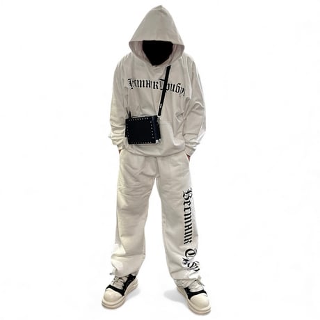 YEEZY × Gosha Rubchinskiy  / Logo Wide Pants (SET UP) "WHITE"