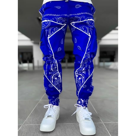 GUAPI/ Paisley cargo pants V2 ”BLUE”