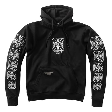 West Coast Choppers/ W.C.C Logo Hoodie "BLACK"