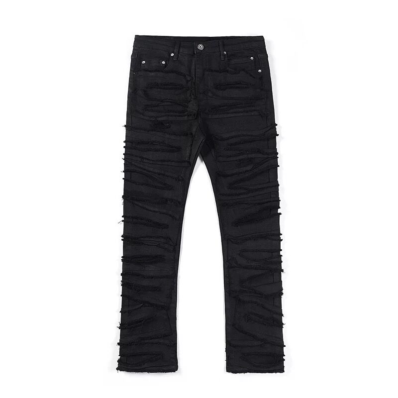 Mismatch NYC/ Fringe Black Denim | BINGOSTAR ・ Mismatch NYC/ Fringe Black Denim | BINGOSTAR ・