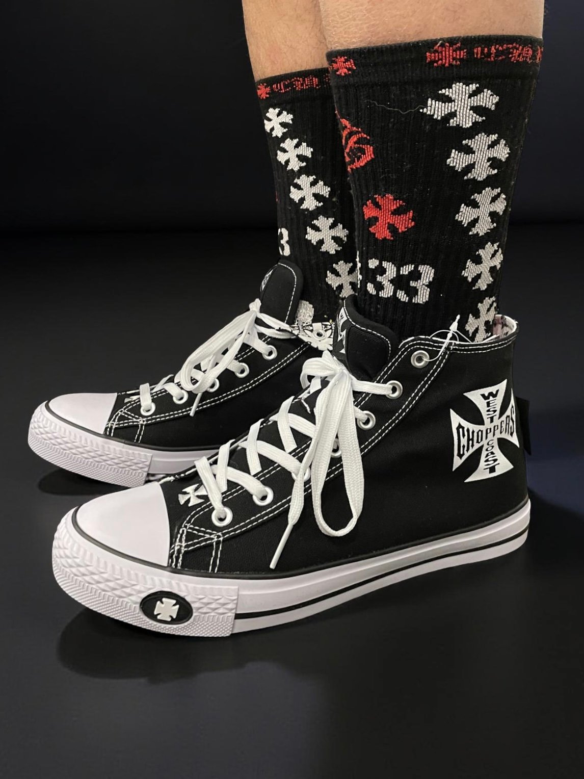 West Coast Choppers/ Hi-Top Logo Sneaker | BING